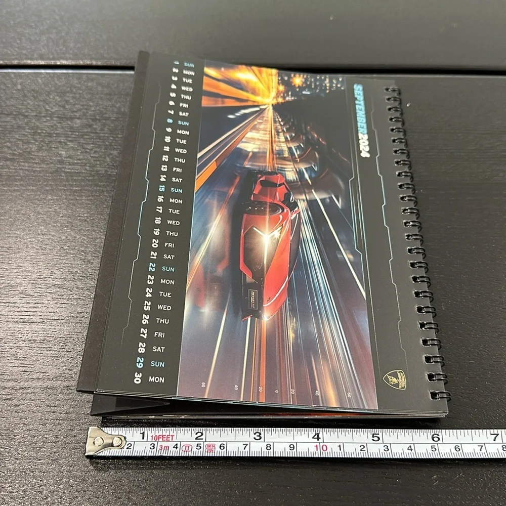 Lamborghini VIP Customer Desk Calendars and New Year Card with Buildable Model